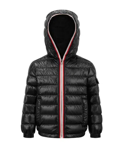 MONCLER MONCLER ENFANT LOGO PATCH QUILTED JACKET