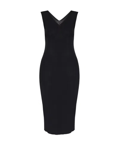 MONCLER KNITTED MIDI DRESS