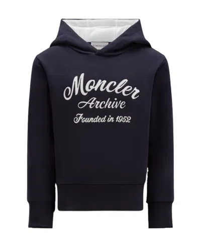 MONCLER MONCLER ENFANT LOGO-PRINTED LONG-SLEEVED HOODIE