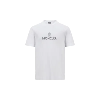 MONCLER LOGO COTTON T-SHIRT, MEN, WHITE, SIZE: XXL