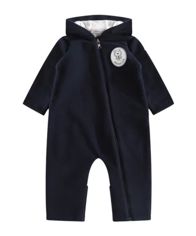 MONCLER MONCLER ENFANT LOGO PATCH HOODED ZIPPED TRACKSUIT