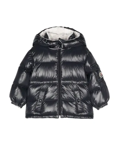 MONCLER MONCLER ENFANT LOGO-PATCH HOODED PADDED JACKET