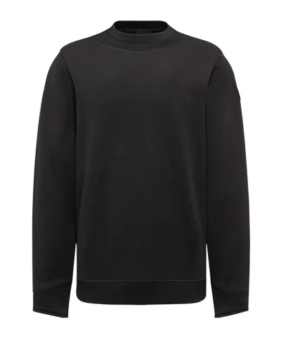 MONCLER LOGO PATCH COTTON SWEATSHIRT