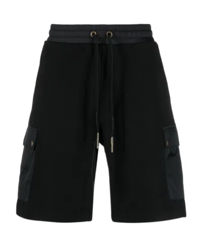 MONCLER LOGO-PATCH COTTON SHORTS
