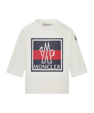 MONCLER MONCLER ENFANT LOGO PRINTED LONG-SLEEVED T-SHIRT