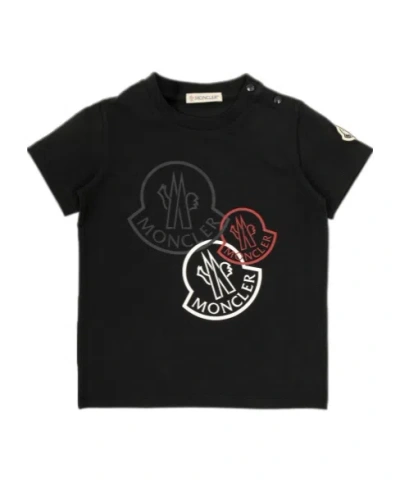 MONCLER MONCLER ENFANT LOGO PRINTED CREWNECK T-SHIRT