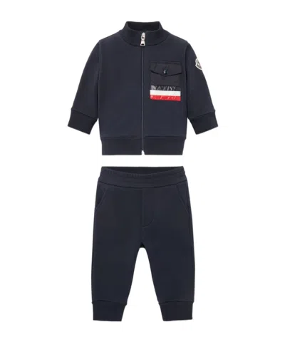MONCLER MONCLER ENFANT TRICOLOR TURTLENECK TRACKSUIT
