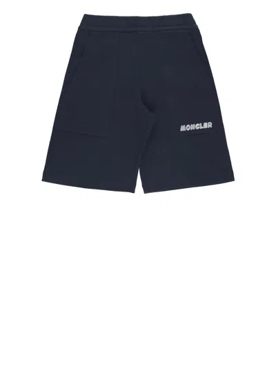 MONCLER LOGOED BERMUDA SHORTS