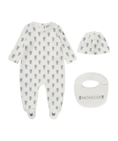 MONCLER TEDDY BEAR PRINT COTTON SET