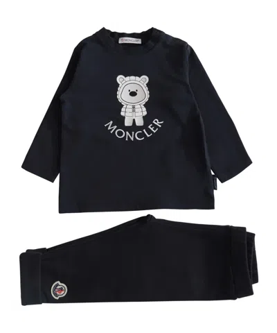MONCLER MONCLER ENFANT TEDDY BEAR MOTIF SWEATSUIT