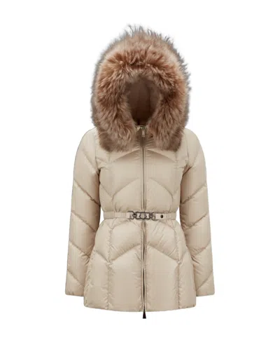 MONCLER MONCLER LORIOT BELTED ZIP-UP DOWN JACKET