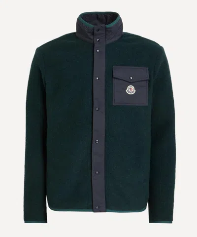 MONCLER MONCLER MENS BRUSHED WOOL-BLEND JACKET