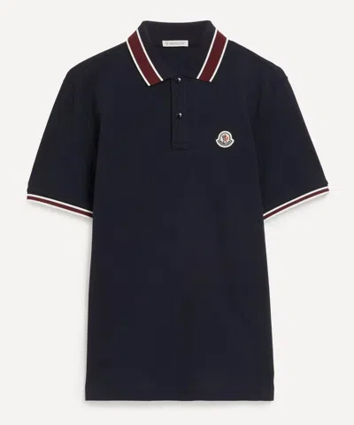 MONCLER MONCLER MENS LOGO PATCH POLO SHIRT