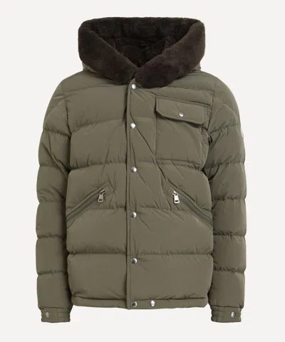 MONCLER MONCLER MENS MARCELETTES HOODED TEDDY-TRIMMED SHORT DOWN JACKET