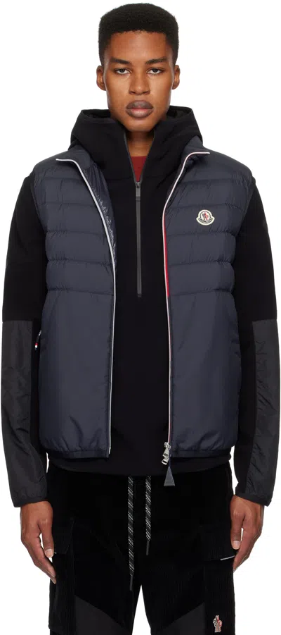 MONCLER NAVY RABUONS DOWN VEST