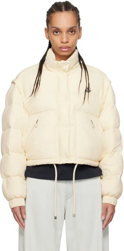 MONCLER OFF-WHITE SELLE 2-IN-1 SHORT DOWN JACKET