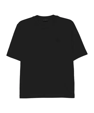 MONCLER MONCLER LOGO PATCH CREWNECK T-SHIRT