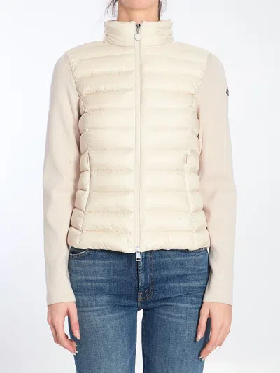 MONCLER PADDED JACKET WITH KNIT BACK