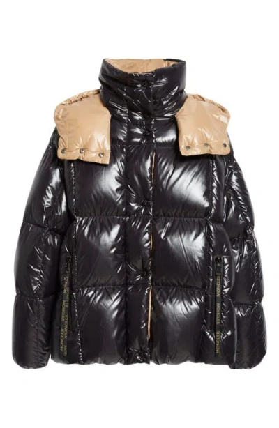 MONCLER MONCLER PARANA DOWN PUFFER JACKET WITH REMOVABLE HOOD