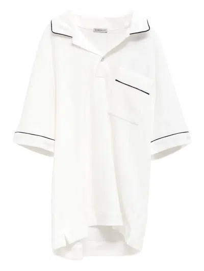 MONCLER PIPED-TRIM POLO SHIRT
