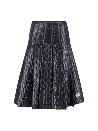 MONCLER PLEATED MIDI SKIRT