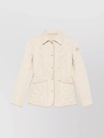 MONCLER QUILTED JACKET WITH COLLARED NECK AND POCKETS