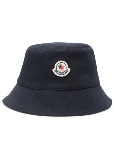 MONCLER MONCLER REVERSIBLE LOGO STRETCH-COTTON AND NYLON BUCKET HAT