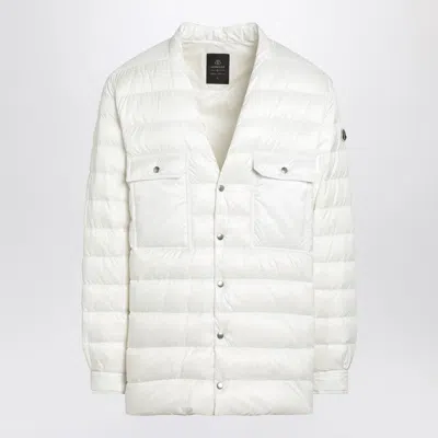 MONCLER MONCLER + RICK OWENS WHITE QUILTED JACKET MEN