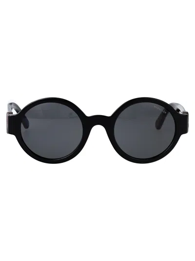 MONCLER MONCLER ROUND SUNGLASSES ML0243 01 A
