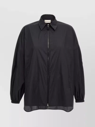 MONCLER RUFFLED WINDBREAKER DRAWSTRING HOOD