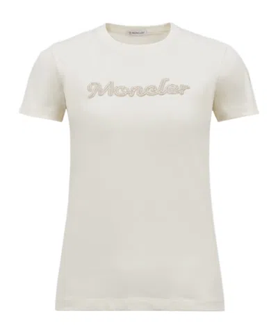 MONCLER MONCLER LOGO DETAILED CREWNECK T-SHIRT