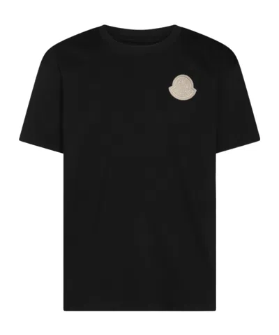 MONCLER MONCLER LOGO PATCH CREWNECK T-SHIRT