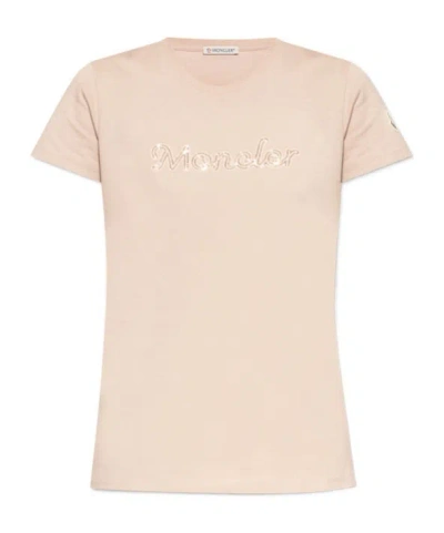 MONCLER MONCLER LOGO DETAILED CREWNECK T-SHIRT