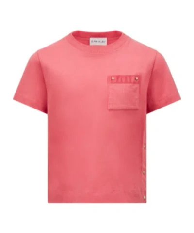 MONCLER COTTON T-SHIRT WITH POCKET