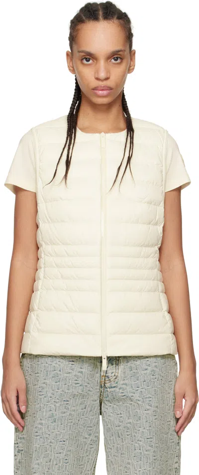 MONCLER WHITE IRIGNY DOWN VEST