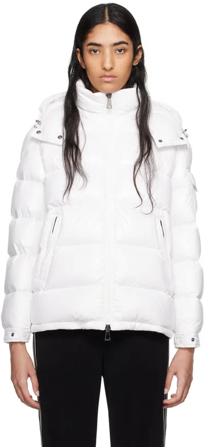 MONCLER WHITE MAIRE SHORT DOWN JACKET