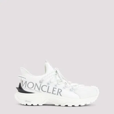 MONCLER WHITE TRAILGRIP SNEAKERS