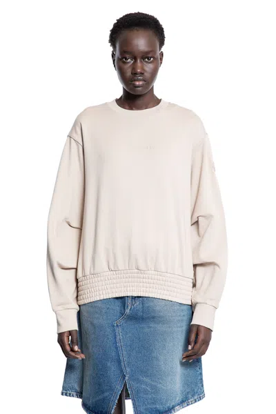 MONCLER PLEATED SLEEVE COTTON SWEATSHIRT