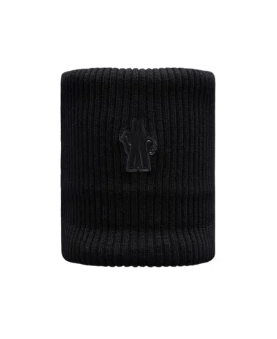 MONCLER WOOL LOGO COLLAR