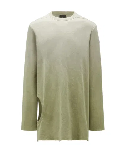 MONCLER X RICK OWENS MONCLER  RICK OWENS SUBHUMAN RAW CUT HEM SWEATSHIRT