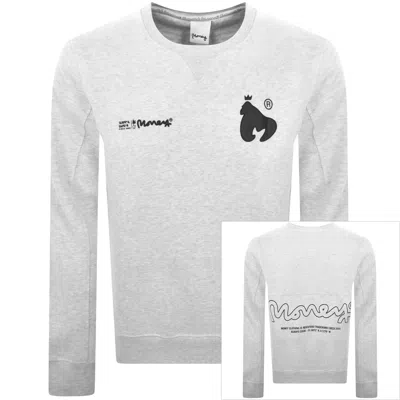 MONEY CLOTHING MONEY APE SIGNATURE SWEATSHIRT GREY