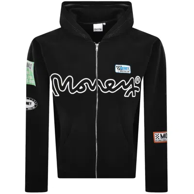 MONEY CLOTHING MONEY PATCH ZIP HOODIE BLACK