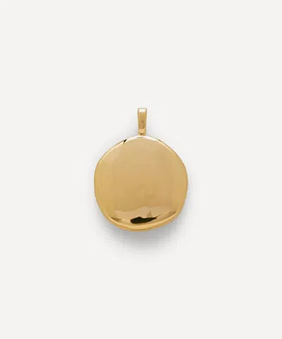 MONICA VINADER MONICA VINADER 18CT GOLD PLATED VERMEIL SILVER DEIA PEBBLE LOCKET