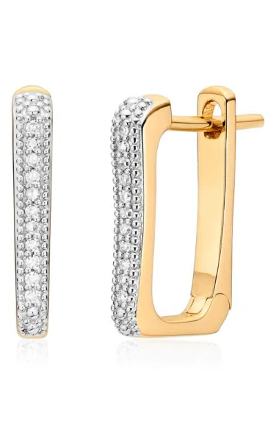 MONICA VINADER MONICA VINADER ALTA CAPTURE DIAMOND HUGGIE EARRINGS