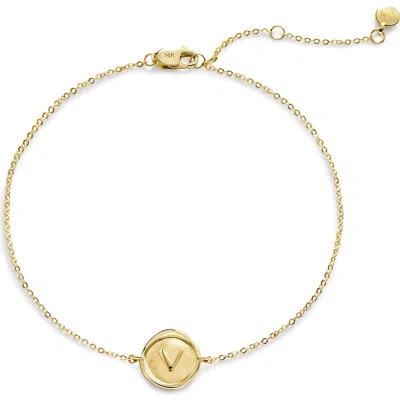 MONICA VINADER MONICA VINADER INITIAL STAMP CHARM BRACELET