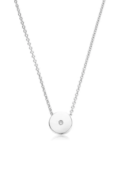 MONICA VINADER MONICA VINADER LINEAR SOLO DIAMOND PENDANT NECKLACE