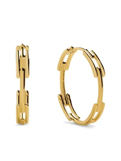 MONICA VINADER MEDIUM LINK EARRINGS