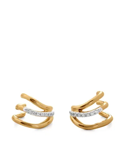 MONICA VINADER RIVA HUGGIE EARRINGS