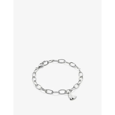 MONICA VINADER WOMENS STERLING SILVER HEART-SHAPED STERLING-SILVER BRACELET