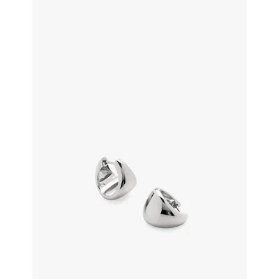 MONICA VINADER WOMENS MONICA VINADER TAPERED SMALL STERLING SILVER HOOP EARRINGS